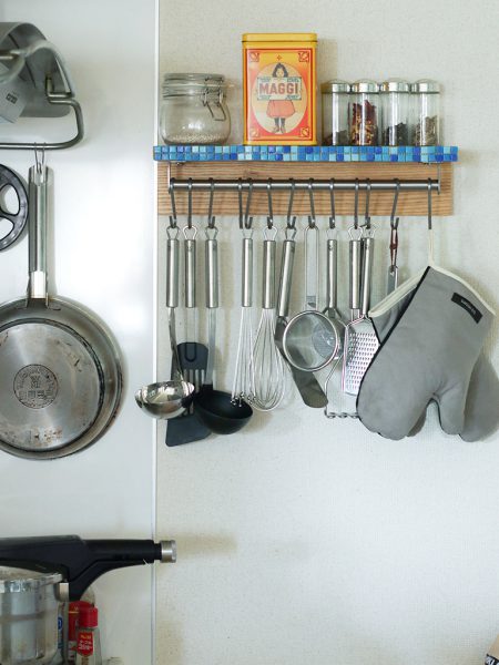 無印良品にハンガー取り付け