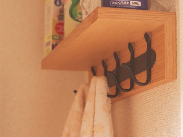 無印良品にハンガー取り付け
