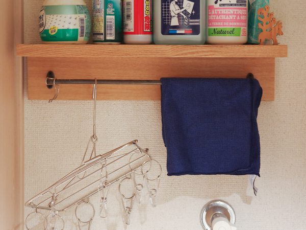 無印良品にハンガー取り付け